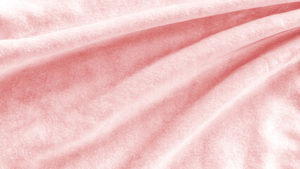 Rose gold pink velvet background, suede or velour flannel texture made of cotton or wool with soft...