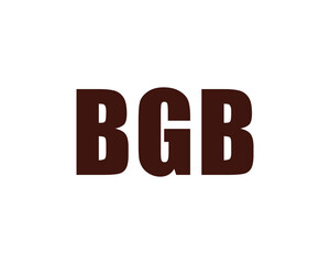 BGB logo design vector template. BGB