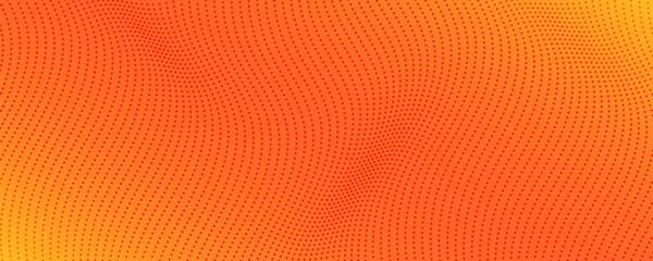 Colorful halftone background with flowing dots