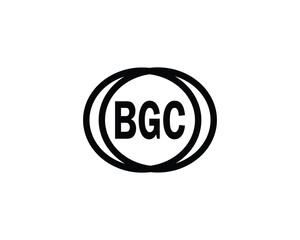 BGC logo design vector template. BGC