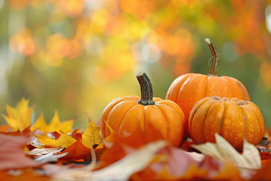 Beautiful greeting card with bright holiday composition for happy joy celebrate Thanksgiving