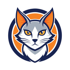 Cat logo vector icon