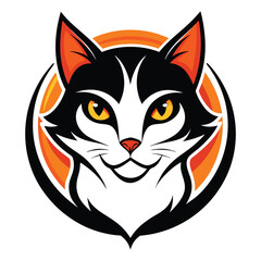 Cat logo vector icon