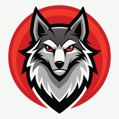 Wolf vector logo 