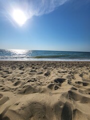 footprints in the sand