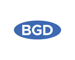 BGD logo design vector template. BGD