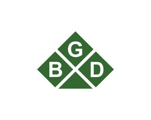 BGD logo design vector template. BGD