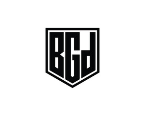 BGD logo design vector template. BGD