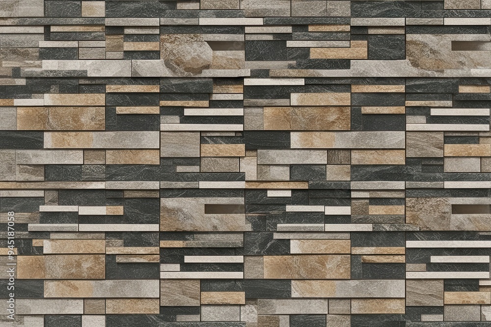 Poster abstract stone tile background texture with design space for creative applications