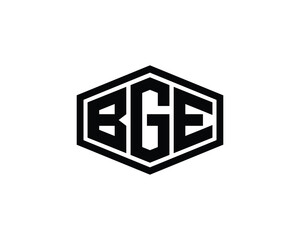 BGE logo design vector template. BGE