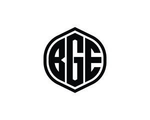 BGE logo design vector template. BGE