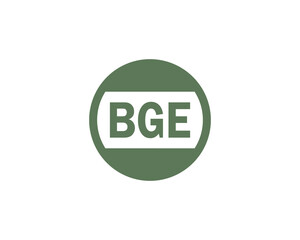 BGE logo design vector template. BGE