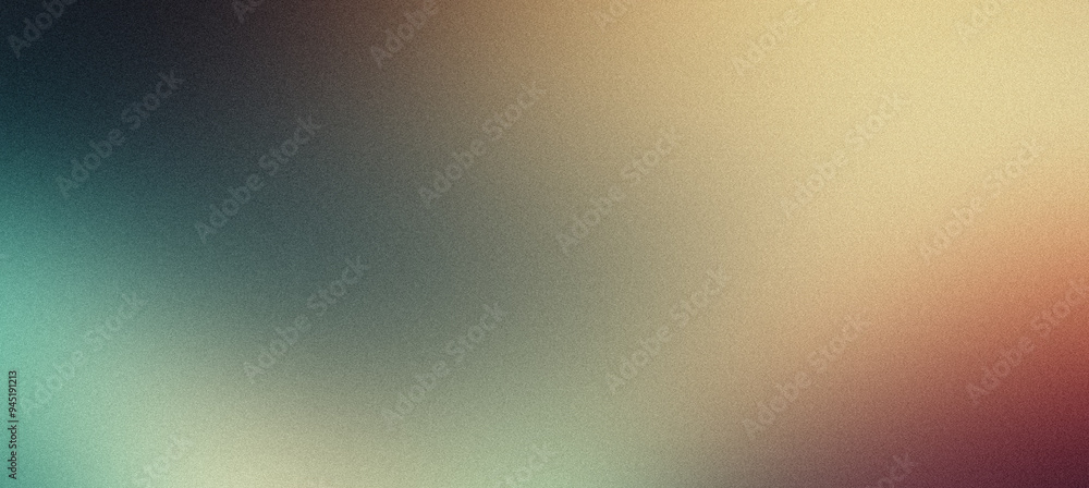 Aufkleber abstract background with a color gradient from blue to beige is formed by a grainy texture