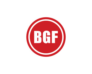 BGF logo design vector template. BGF