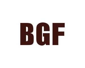 BGF logo design vector template. BGF