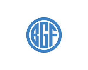 BGF logo design vector template. BGF