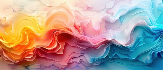 Fototapeta premium Ethereal Watercolor Bliss - High- Abstract Patterns in for Print and Digital Creations