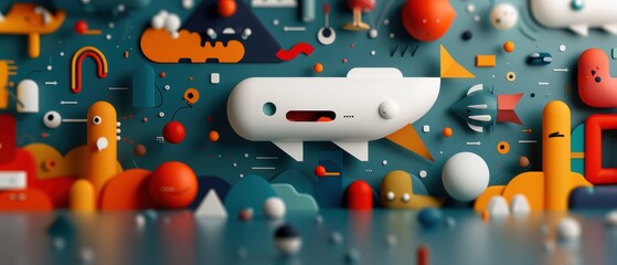 Whimsical Doodle Patterns: Colorful Shapes for Children's Products - Quality
