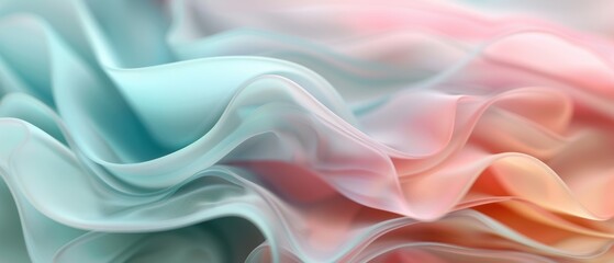 Obraz premium Tranquil Pastel Gradient Patterns in