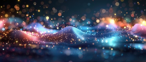 Obraz premium Enchanting Whimsical Star Patterns for Children's Decor in High-Quality with Dreamy Colors and Twinkling Shapes