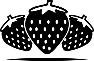 strawberry icon vector design template in white background