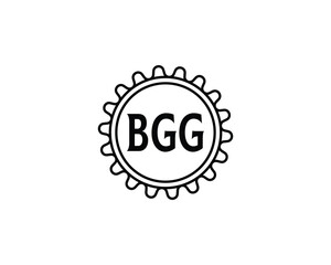 BGG logo design vector template. BGG