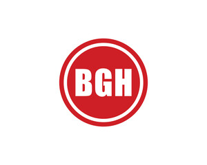 BGH Logo design vector template. BGH