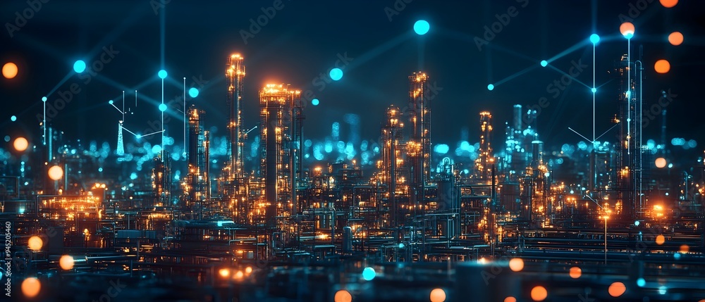 Poster efficiency and productivity in refinery techniques for maximizing output and reducing waste photogra