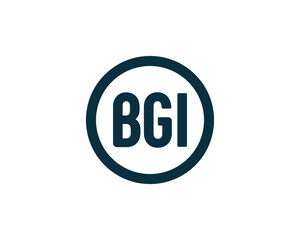 BGI logo design vector template. BGI