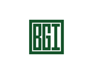 BGI logo design vector template. BGI