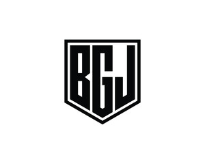 BGJ logo design vector template. BGJ