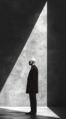 Monochromatic portrait