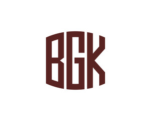 BGK logo design vector template. BGK