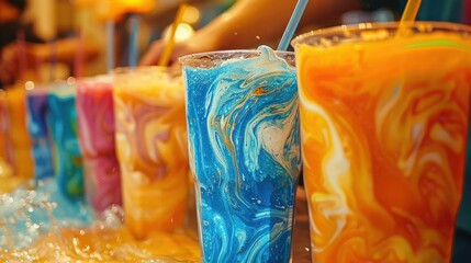 Energized Morning: The colorful smoothie in a man&rsquo;s hand mirrors the energy and joy it delivers, setting a vibrant tone for his morning routine.
