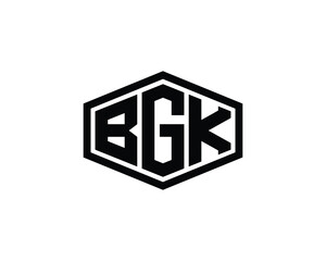 BGK logo design vector template. BGK