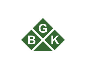 BGK logo design vector template. BGK