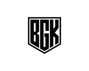 BGK logo design vector template. BGK