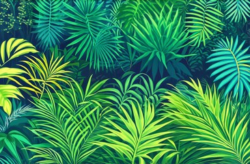 green leaves background