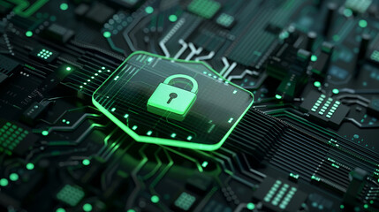 Fototapeta premium internet of things cyber security protection private server database hacker background