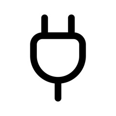 power plug line icon