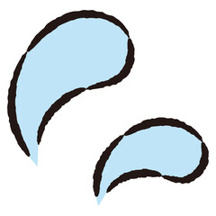 汗・しずくのイメージイラスト