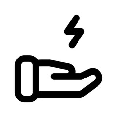 save energy line icon