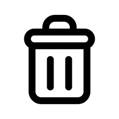 trash line icon