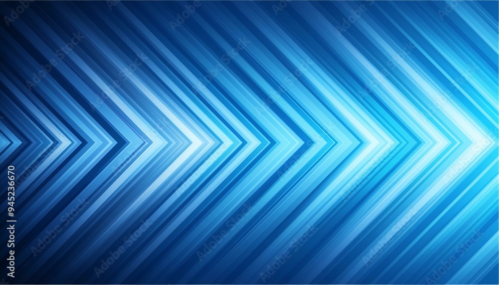 Fototapete blue arrow background vector presentation design template with copy space for text