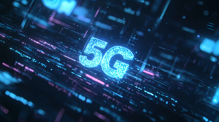 Obraz premium 5G technology leads the future