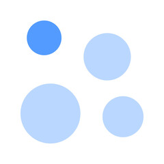 bubbles duotone icon