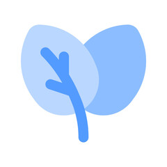 leaf duotone icon