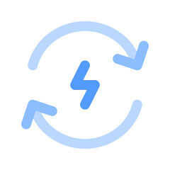 renewable energy duotone icon