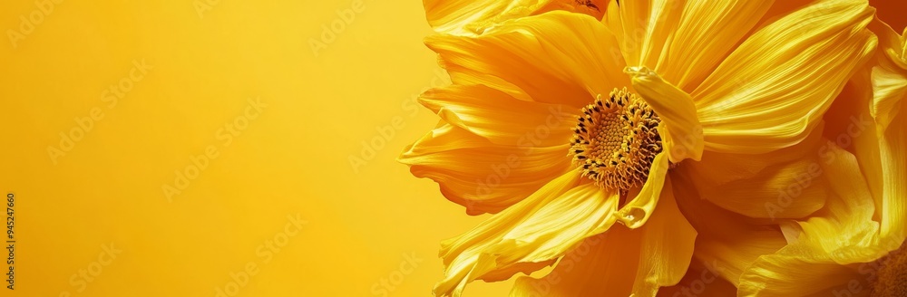 Poster abstract yellow background with gradient, blur texture with copy space, poster design.