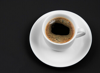 Fototapeta premium coffee cup black